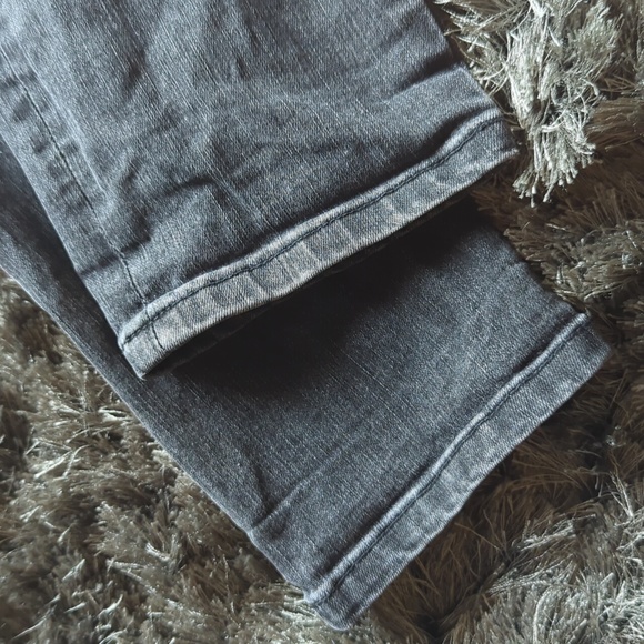 BDG Highrise Cigarette Ankle Jeans in gray with embroidered tribal design - Picture 9 of 13